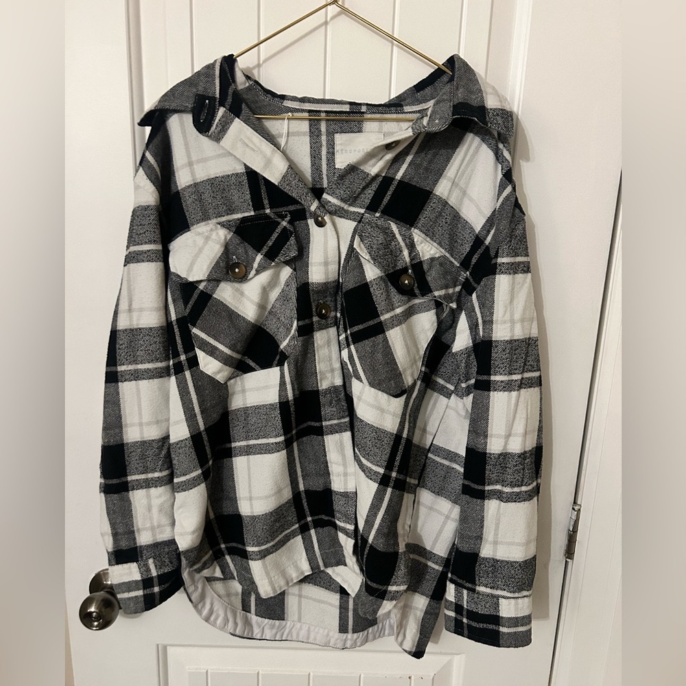 Aeropostale Monochrome Plaid Shirt